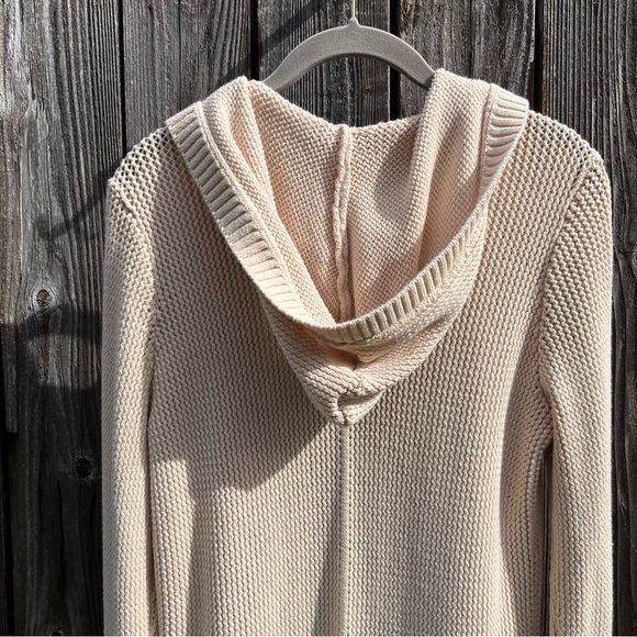 Marled by RC tan hooded open cardigan sweater size small - Picture 15 of 16